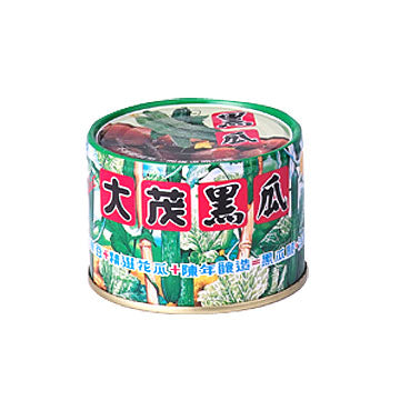 【大茂】我阿嬤都愛的古早味罐頭: 黑瓜/大土豆麵筋 (170g x6罐)